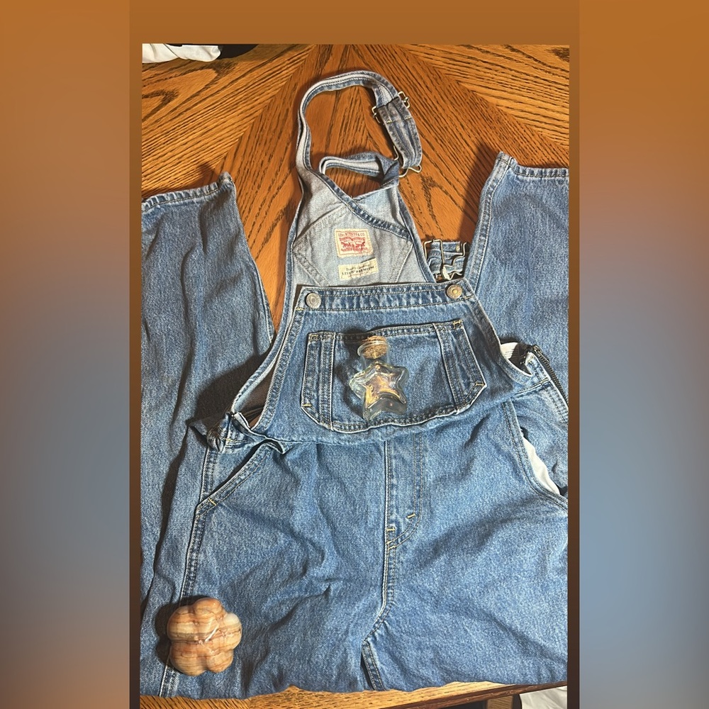 Levi's Classic Blue Denim Overalls
